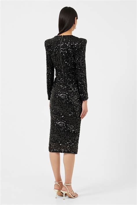 Buy French Connection Black Samantha Sequins V-Neck Dress from Next Ireland