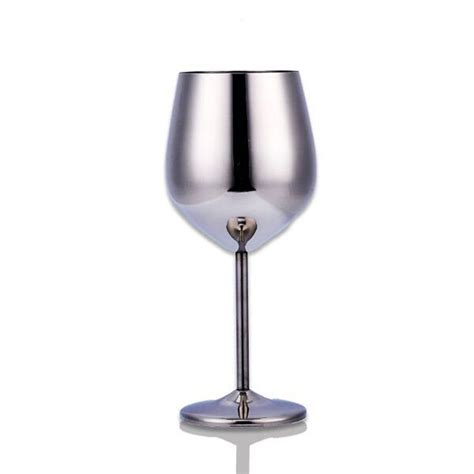 Stainless Steel Wine Goblet Silverrose Gold Wine Glass Wine Goblets
