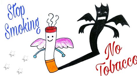 No Smoking Easy Poster Drawing World No Tobacco Day 2020 No Smoking Drawing Step By Step Youtube