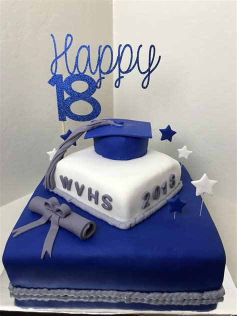 Happy 18th Birthday And High School Graduation Cake Graduation Party Cake Graduation Cakes