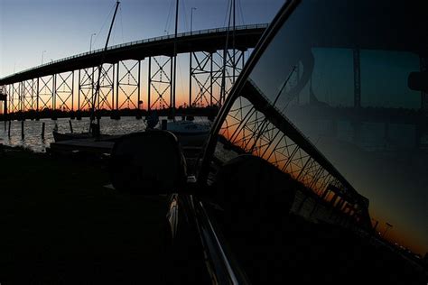 Calcasieu River Bridge And Reflection Southwest Louisiana Lake Charles