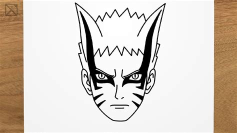 How To Draw Naruto Baryon Step By Step Easy Youtube