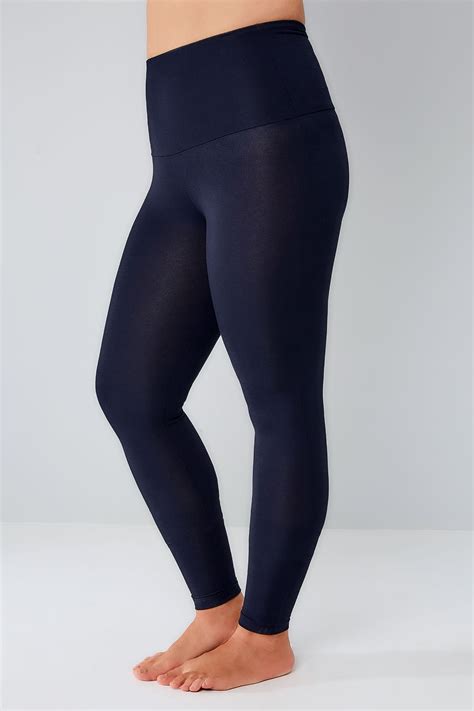 navy tummy control soft touch leggings plus size 14 to 36