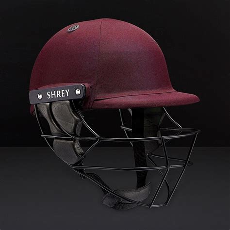 Shrey Armor Junior Cricket Helmet Maroon Junior Batting Equipment