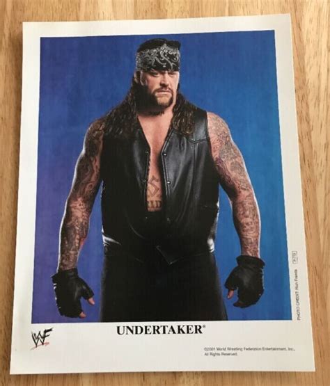 The Undertaker 2001 Wwe Wwf Wrestling Official 8x10 Promo Photo Ebay