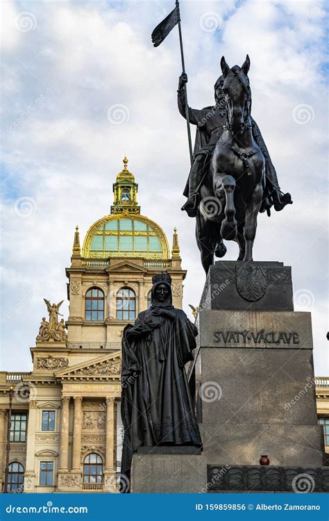 Statue Of Saint Wenceslas Prague In Czech Republic Stock Photo Image