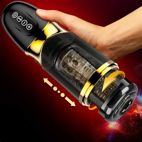 Automatic Telescopic Rotation Male Masturbator 1010 Modes Silicone