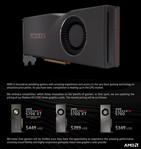 Amd Slashes Rx 5700 Series Video Card Prices Ahead Of Release To