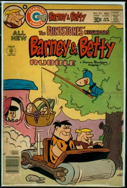 Charlton Comics Hanna Barbera Flintstones Barney And Betty Rubble 23 Vgfn 50 499 Picclick