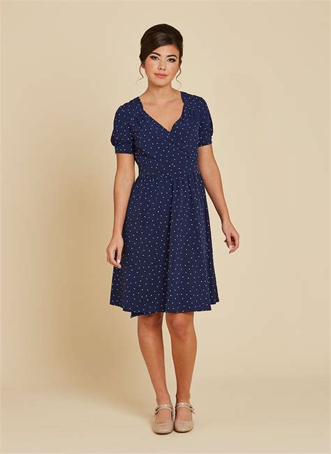 Vera Polka Dot Wrap Front Dress Is A Flattering Wrap Front Dress In A