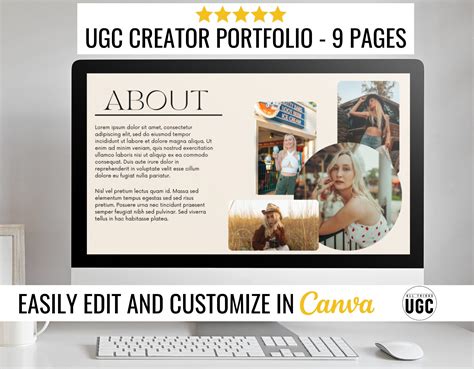 Ugc Portfolio Ugc Template Ucg Creator User Generated Etsy In 2022