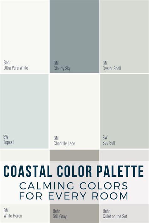 Behr Coastal Paint Colors This Color Palette Includes Behr India