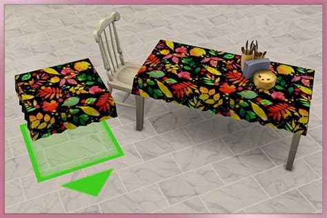 Blackys Sims 4 Zoo Set Table Cloths Happy Summer By Cappu • Sims 4