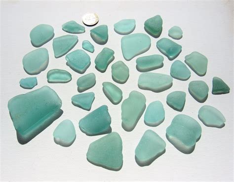 Deep Aqua Sea Glass A Selection Of Genuine English Beach Etsy Uk