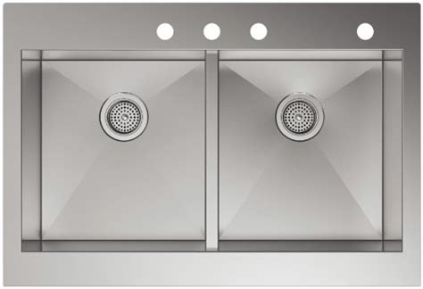 The kichae double bowl farmhouse sink is an excellent value for your money. KOHLER Vault Double Bowl 18-Gauge Stainless Steel ...