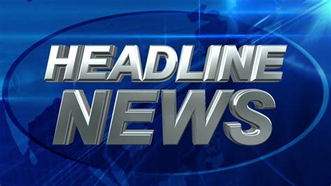 Breaking News News Title Blue Background Stock Footage Video 6137651
