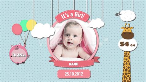 This template contains 4 versions with up to 48 editable text layers and 45 image placeholders. Baby photo album-after effects template - YouTube