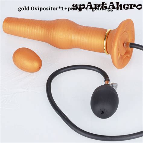 Gold Silicone Airflow Push Ovipositor Vagina Anal Egg Prostate Massage Sex Toys Ebay