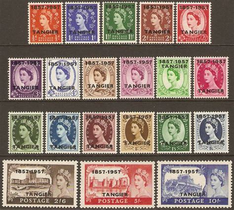 Tangier 1957 Post Office Centenary Set Sg323 Sg342 18633 £747