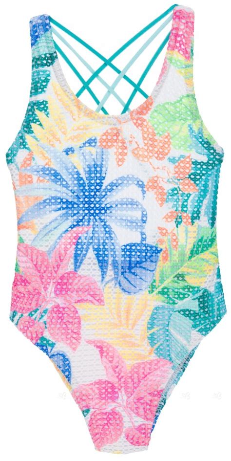 Maricruz Moda Infantil Girls Colourful Floral Print Swimsuit Missbaby