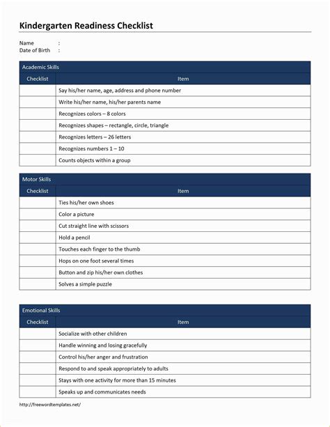Free Downloadable Checklist Templates Of Blank Checklist Template