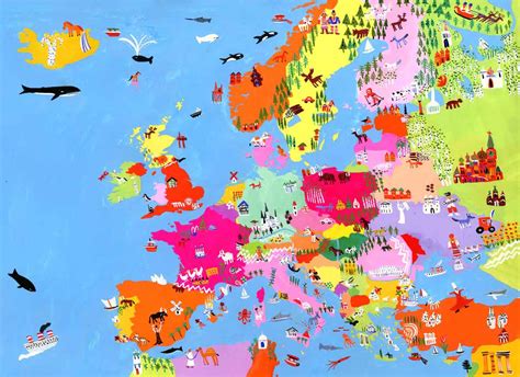 Map Of Europe Europe Map Illustrated Map Illustration Images