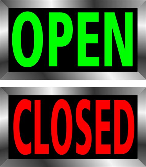 Free Printable Open Closed Sign Printable