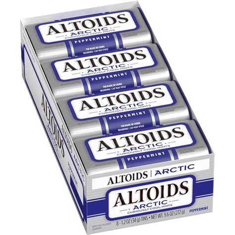 Altoids Arctic Peppermint Sugar Free Breath Mints 12oz Tin8ct