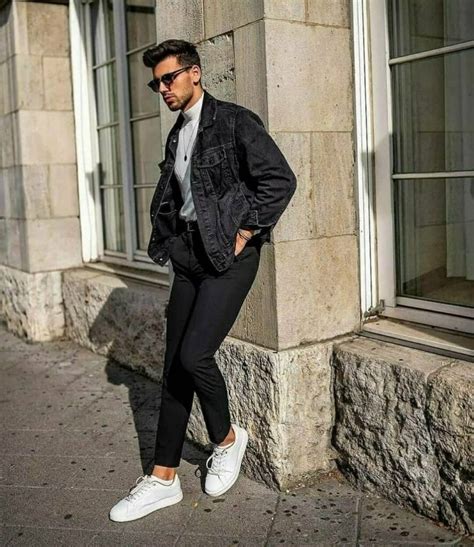 Black Denim Jacket Outfits For Men 24 Ways To Wear Denim
