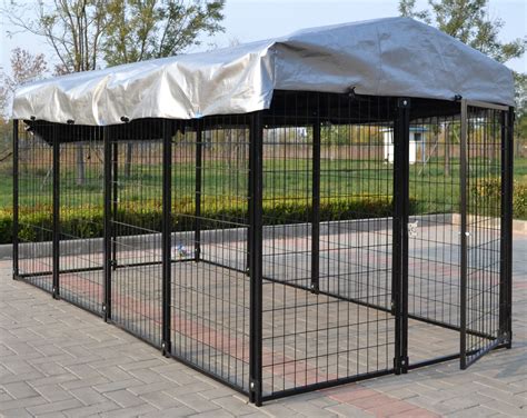 Omitree New Modular Dog Kennel With Heavy Duty Welded Steel Panel Pet