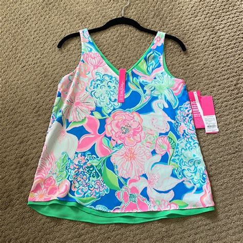 Lilly Pulitzer Tops Nwt Lilly Pulitzer Florin Sleeveless Vneck Top