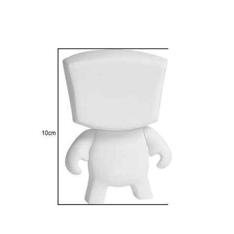 10cm Hot Anime Action Figure 39 Inches Diy Square Head Kidrobot Blank