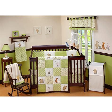 The extra wide surface fits next to crib slats for maximum safety and stability. Disney® My Friend Pooh Crib Bedding Collection | buybuy BABY