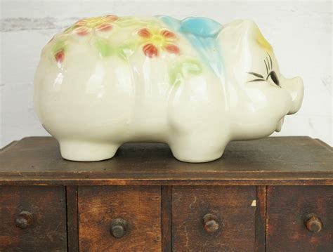 Vintage Pig Piggy Bank Retro Nostalgic Mid Century Usa Etsy