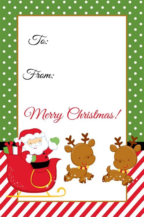 Free Printable Christmas Gift Tags That You Can Edit And Personalize Instantly