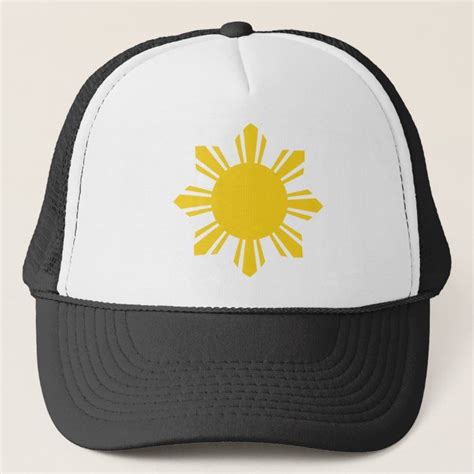 philippine sun pinoy sun filipino sun trucker hat zazzle trucker hat trucker hats
