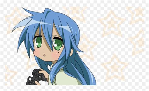 Cute Anime Girl With Blue Hair And Green Eyes Hd Png Download Vhv