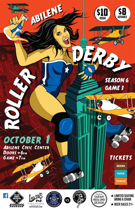 Roller Derby Posters Sarah Hedlund Illustration