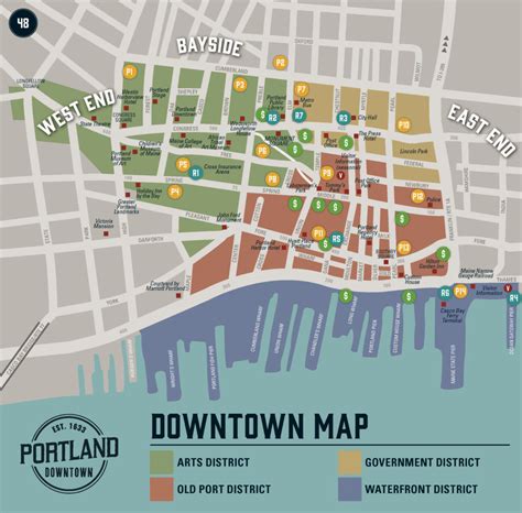 Portland Me Street Map Zip Code Map