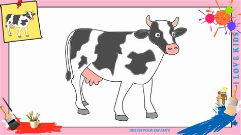 Dessin Vache 2 Comment Dessiner Une Vache Facilement Etape Par Etape