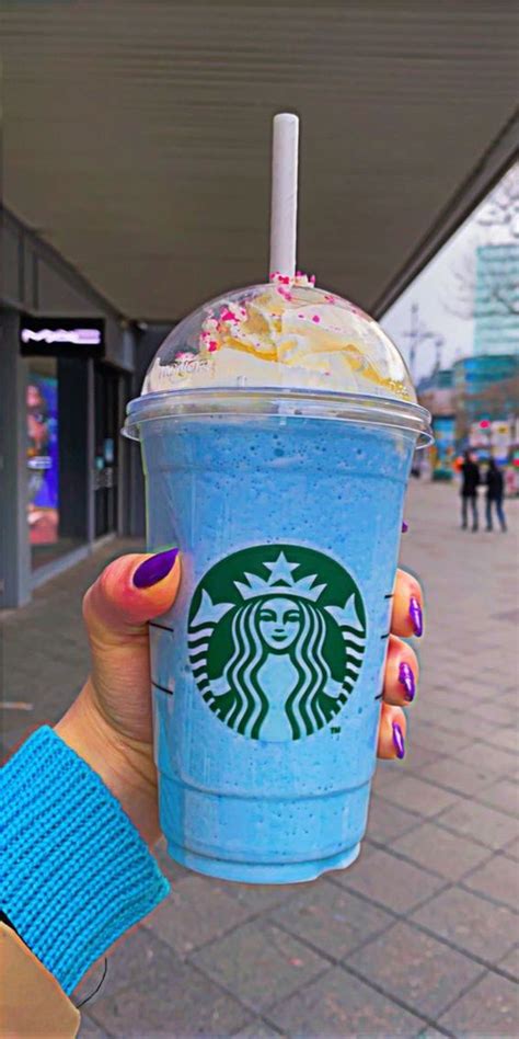 These Starbucks Drinks Look So Yummy Blue Bubblegum Frappuccino In