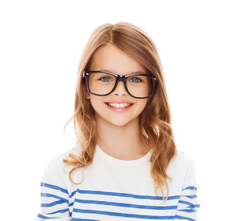 Young Girl Wearing Glasses My Best Eyeglasses Americas Best