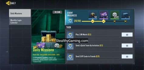 earn  credits  call  duty mobile stealthy gaming