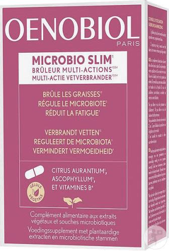 Oenobiol Microbio Slim Complément Alimentaire Brûleur Des Graisses Et