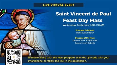 Saint Vincent De Paul Feast Day Mass Youtube