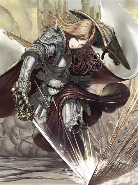 Anime Girl In Knight Armor
