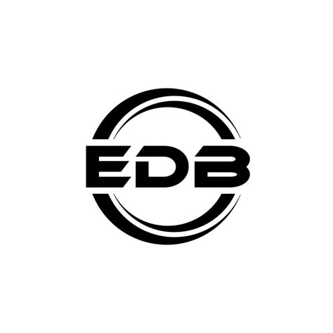 Edb Letter Logo Design In Illustration Vector Logo Calligraphy