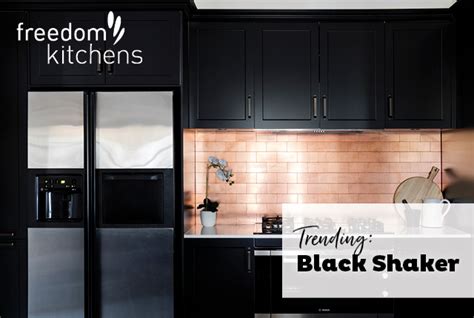 Trending Black Shaker Kitchens Freedom Kitchens