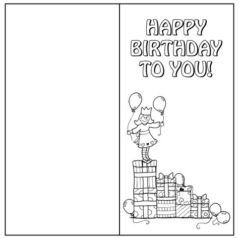 10 Best Printable Folding Birthday Cards Printableecom 10 Best