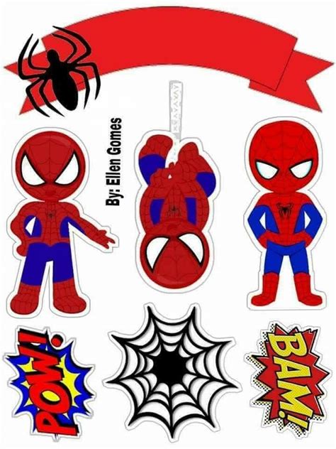 Arquivos para imprimir para festa. Pin em Nicolas homem aranha